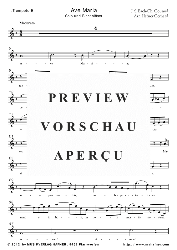 Produktgalerie: Seite 7 von 11 Ave Maria, , (Blechbläser Quintett)