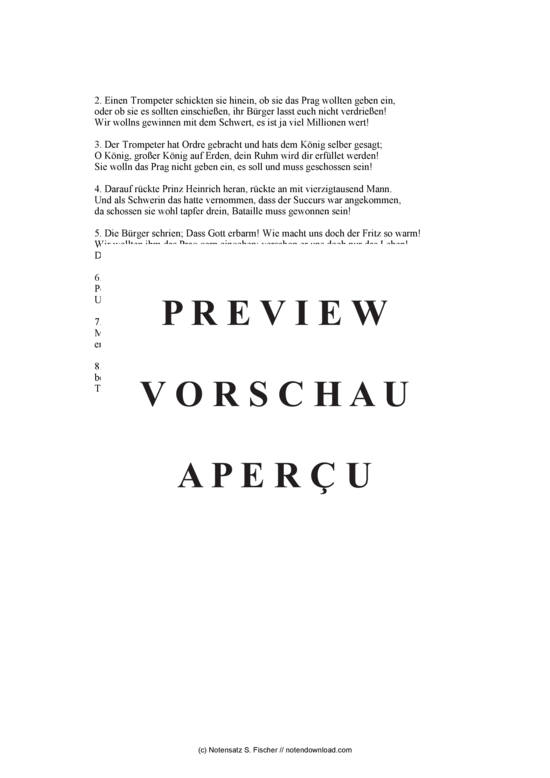 Product gallery: Page 3 of 3 Als die Preußen marschierten vor Prag , , Piano and Voice