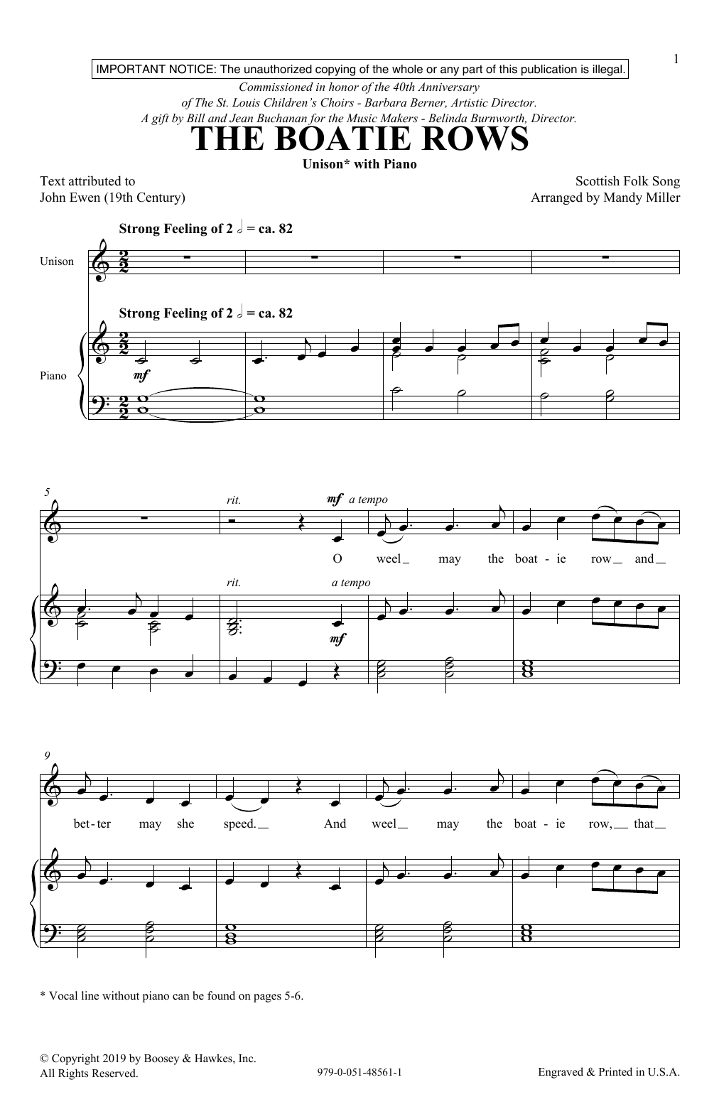 Produktgalerie: Seite 1 von 1 The Boatie Rows (arr. Mandy Miller), Scottish Folksong, Chor