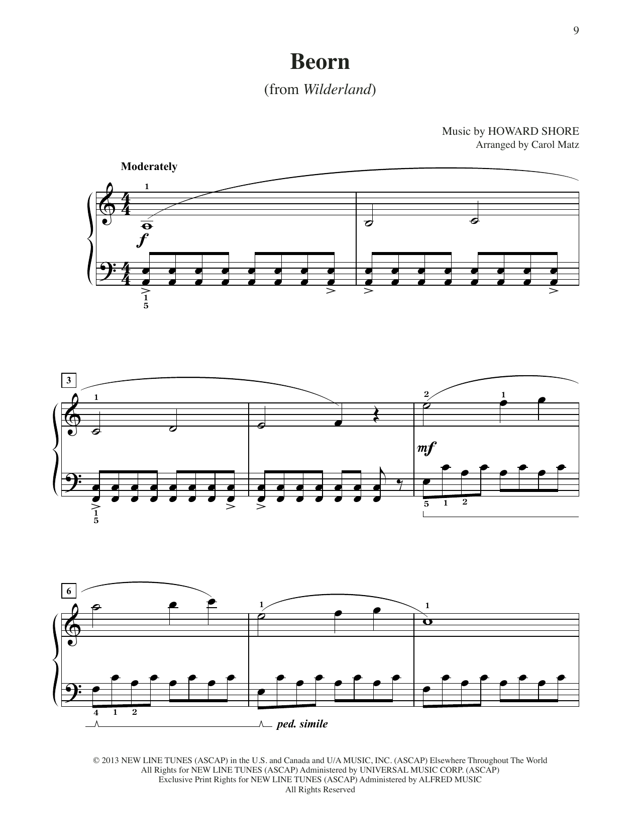 Produktbild zu: Beorn (from The Hobbit: The Desolation of Smaug) (arr. Carol Matz)