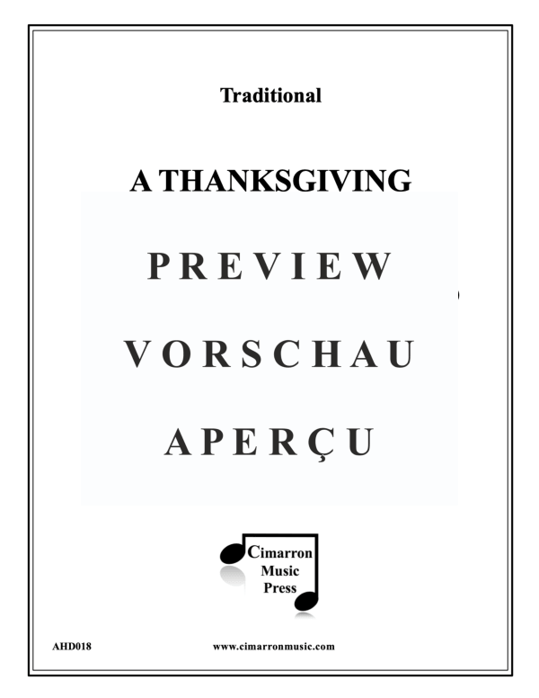 Produktgalerie: Seite 2 von 11 A Thanksgiving Medley, , BlechblÀser Sextett