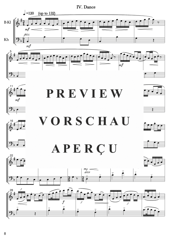 gallery: Sketches of China, , Klarinette in B und Kontrabass