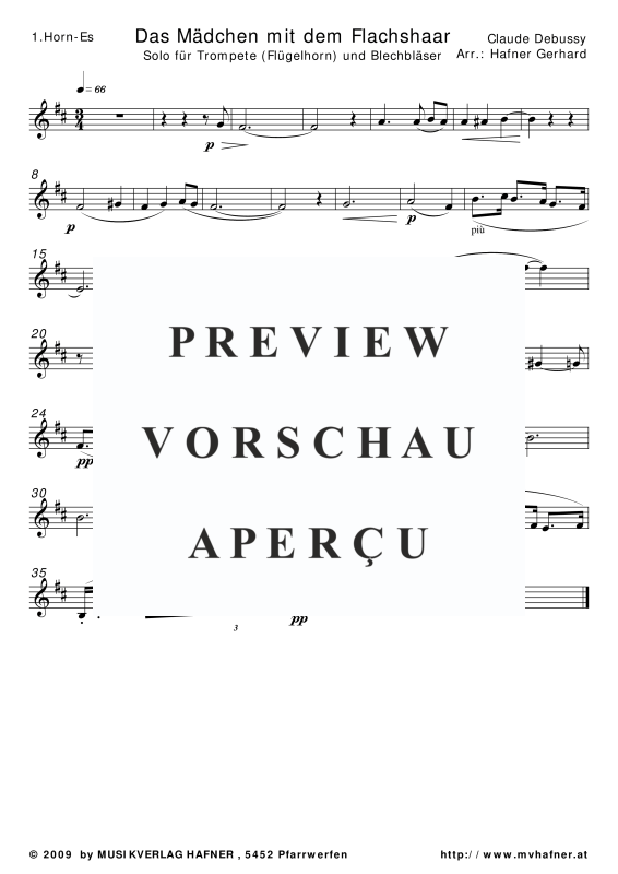 Produktgalerie: Seite 7 von 11 Das Mädchen mit dem Flachshaar, , (Blechbläser Quintett)