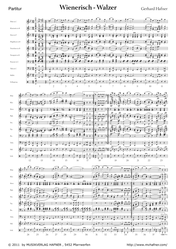 Product gallery: Page 1 of 11 Wienerisch - Walzer, , (large wind orchestra)