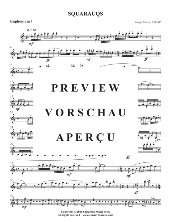 Product gallery: Page 17 of 21 Squaraugs , , (Euphonium Quartet)