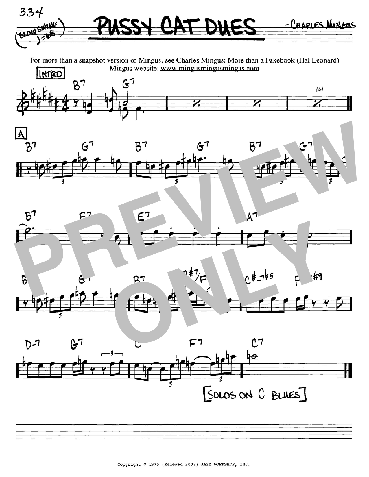 Produktbild zu: Pussy Cat Dues