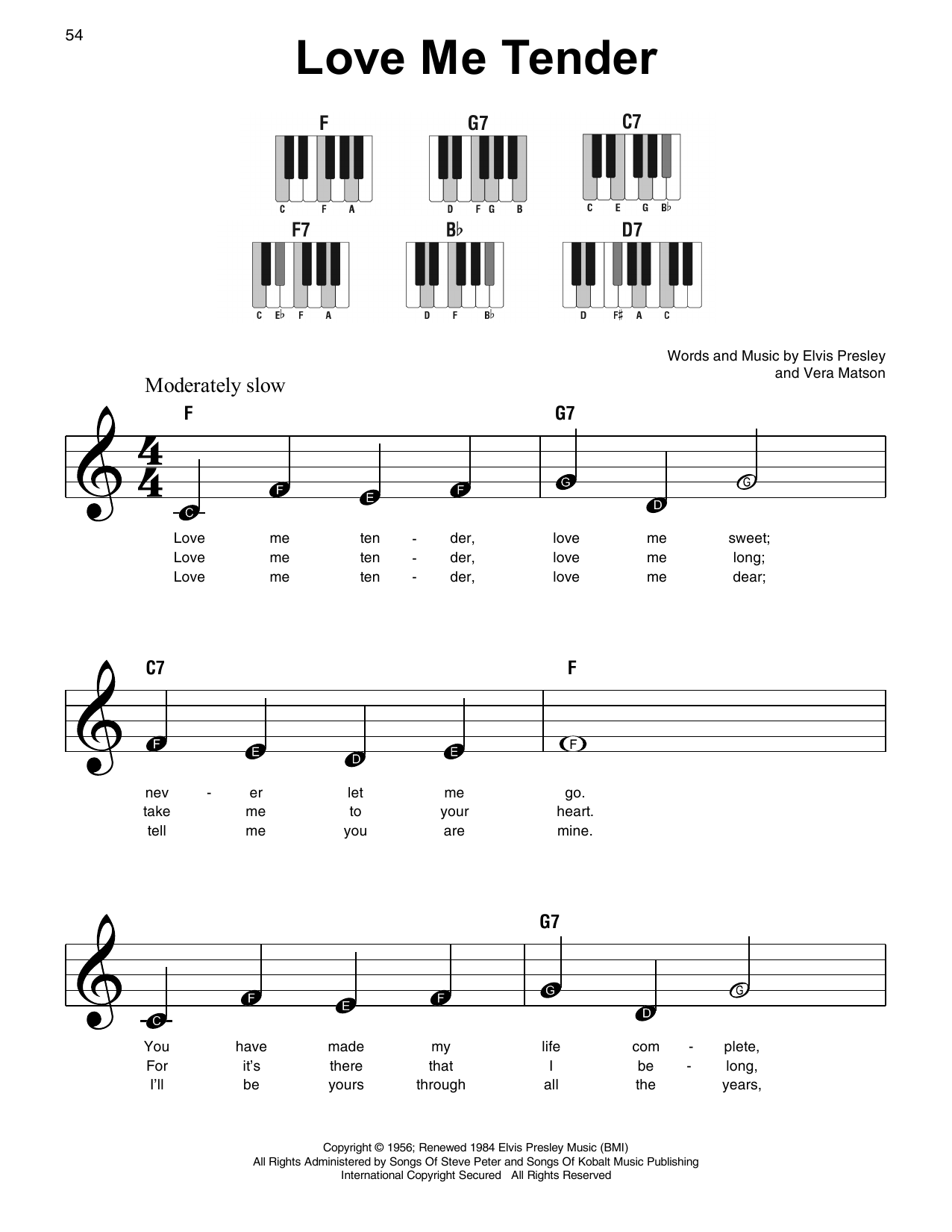 Product picture to:  Love Me Tender - Elvis Presley