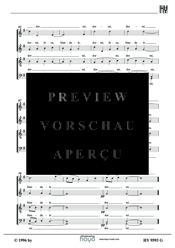 Product gallery: Page 9 of 9 Dormi Jesu, , (female choir SSAA)