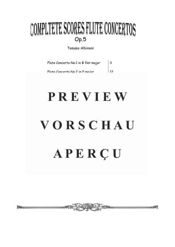 Product gallery: Page 3 of 11 12 Flute Concertos Op.5, , Flute and Piano/Harpsichord