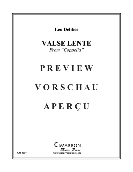 Produktgalerie: Seite 2 von 17 Valse Lente , , (Blechbläserquintett)