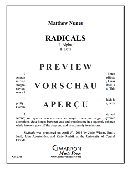 Produktgalerie: Seite 2 von 21 Radicals , , (Horn Quartett)