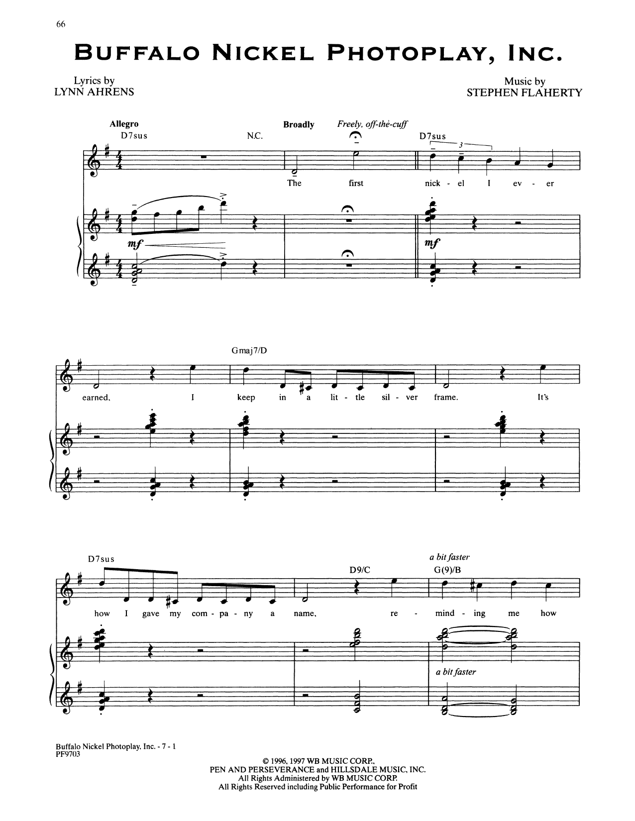 Produktbild zu: Buffalo Nickel Photoplay (from Ragtime: The Musical)