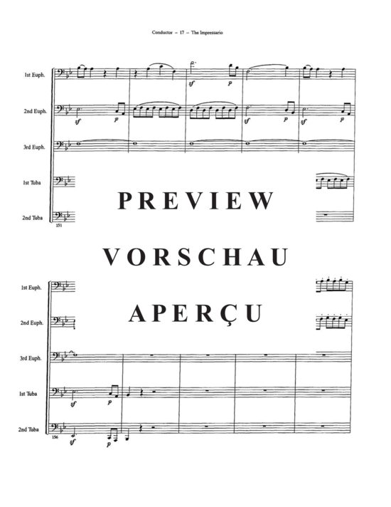 Product gallery: Page 21 of 21 Impresario Overture, The , , (Tuba Quintet EEETT)