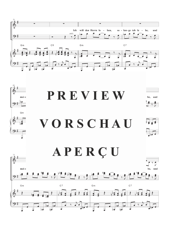 gallery: Lobe den Herren, o meine Seele EG 303, , Gemischter Chor und Klavier