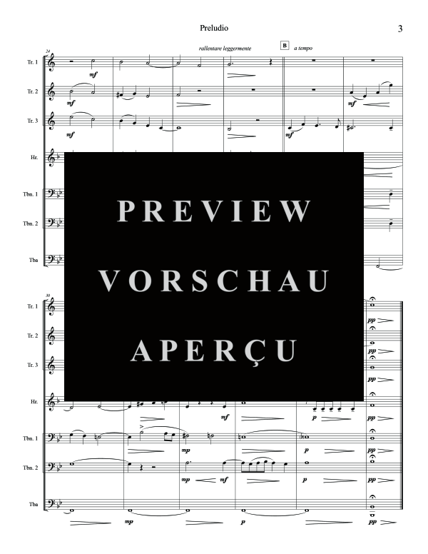 Produktgalerie: Seite 7 von 11 Preludio, , (Brass Ensemble)