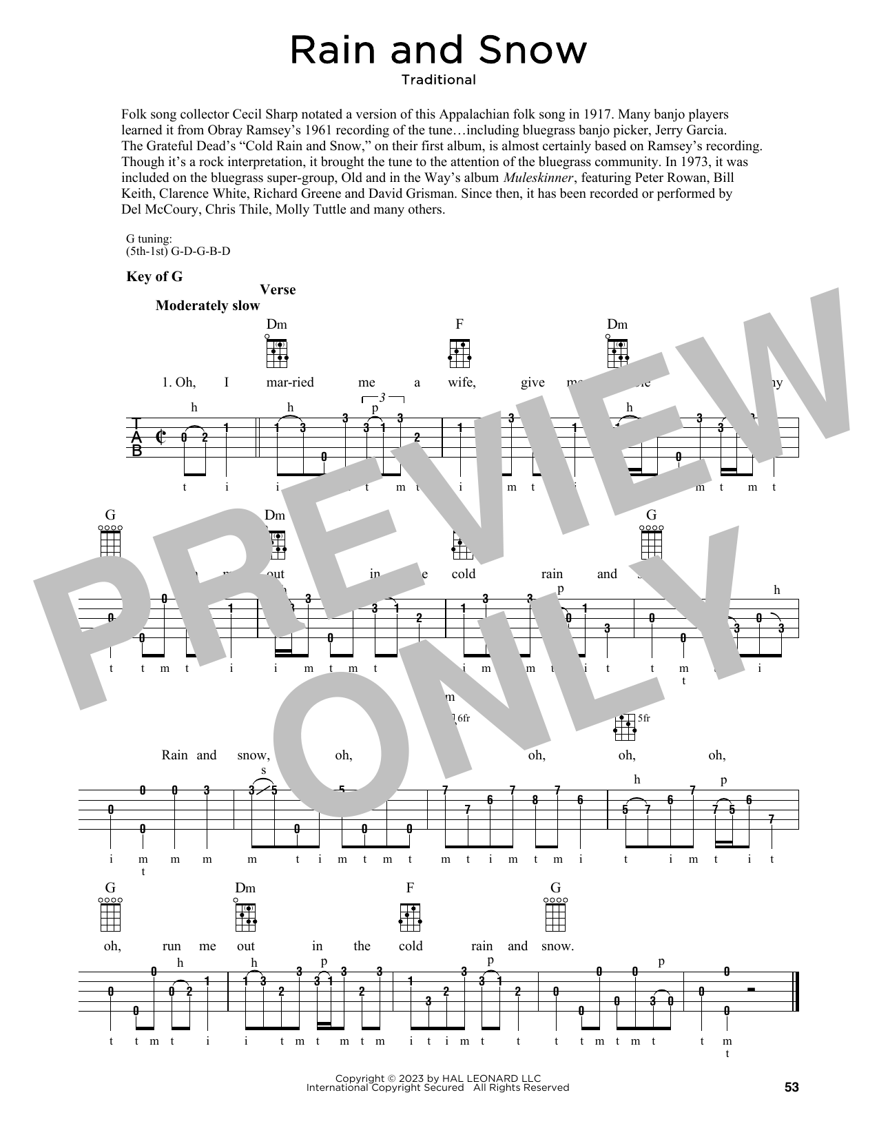 Produktgalerie: Seite 1 von 1 Rain And Snow, Traditional, Banjo