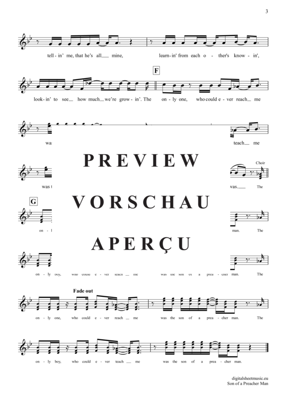 Produktgalerie: Seite 4 von 4 Son Of A Preacher Man  , Springfield, Dusty, (Oboe)