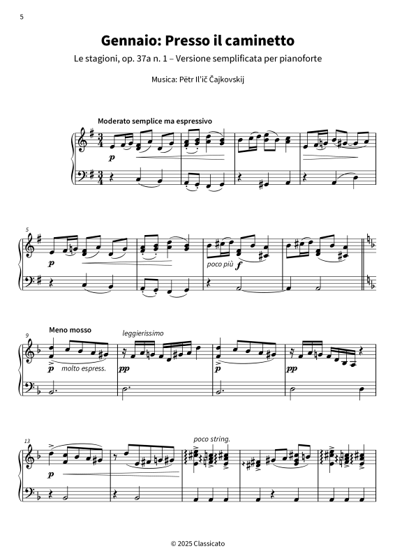 Produktgalerie: Seite 1 von 11 Presso il caminetto - Musica per serene serate, , Klavier Solo