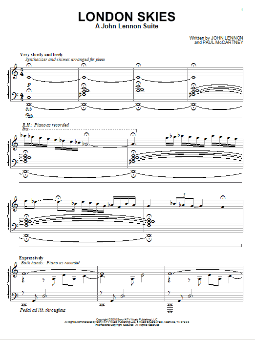 Product picture to: London Skies - A John Lennon Suite