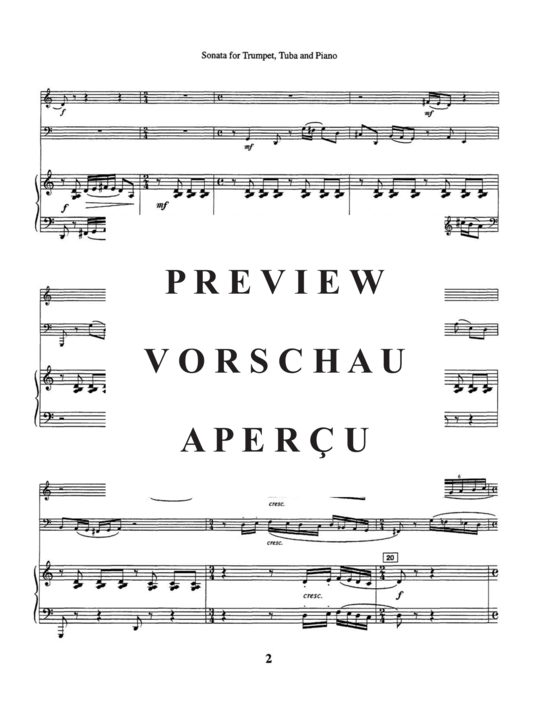Produktgalerie: Seite 6 von 21 Sonata , , (Trompete in Bb/C, Tuba + Klavier)