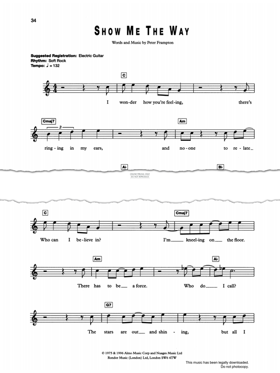 Produktgalerie: Seite 1 von 1 Show Me The Way, Peter Frampton, Gesang, Keyboard