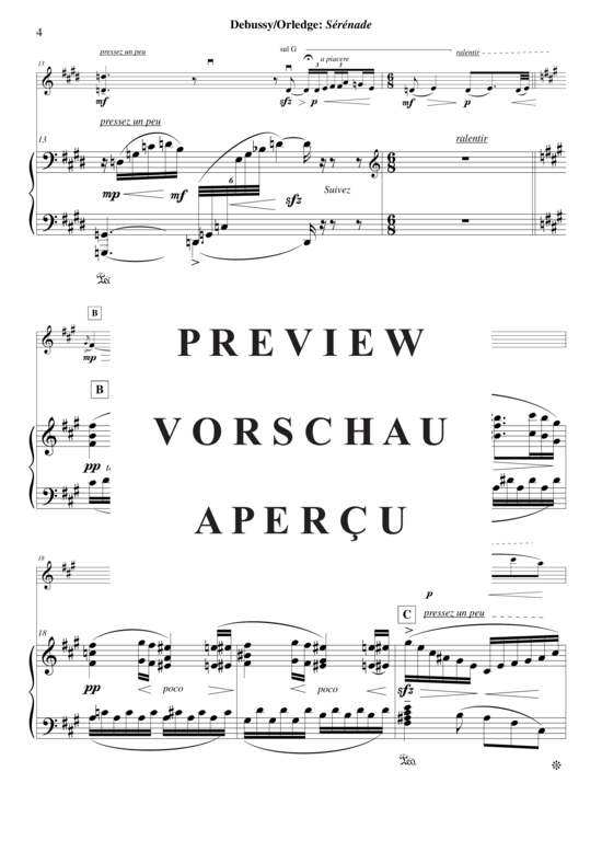 Product gallery: Page 5 of 21 Sérénade for violin and piano , , (violin + piano)