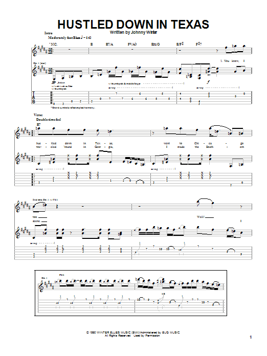 Product gallery: Page 1 of 1 Hustled Down In Texas, Johnny Winter