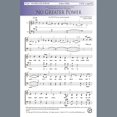 cover: No Greater Power, Andrew Miller