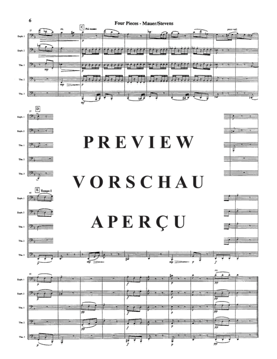 Product gallery: Page 8 of 21 Four Pieces , , (Tuba Quintet EETTT)