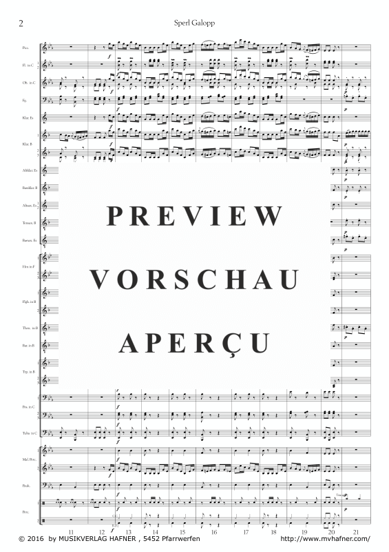Product gallery: Page 7 of 11 Sperl Galopp, , (large wind orchestra)