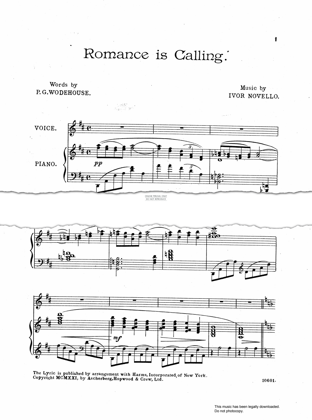 Produktbild zu: Romance Is Calling (from 'The Golden Moth')