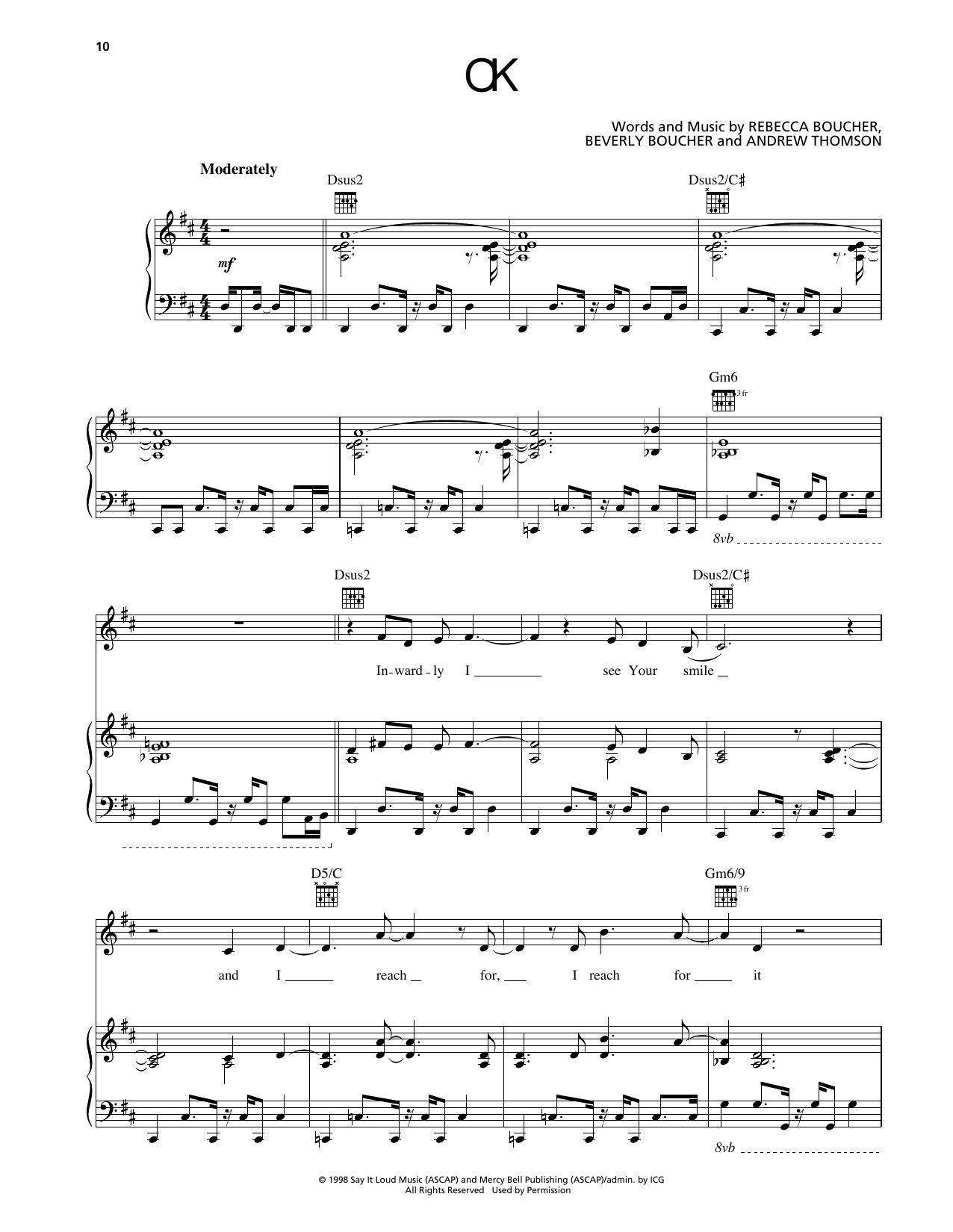 Produktgalerie: Seite 1 von 1 OK, Rebecca St. James, Gesang, Gitarre, Klavier