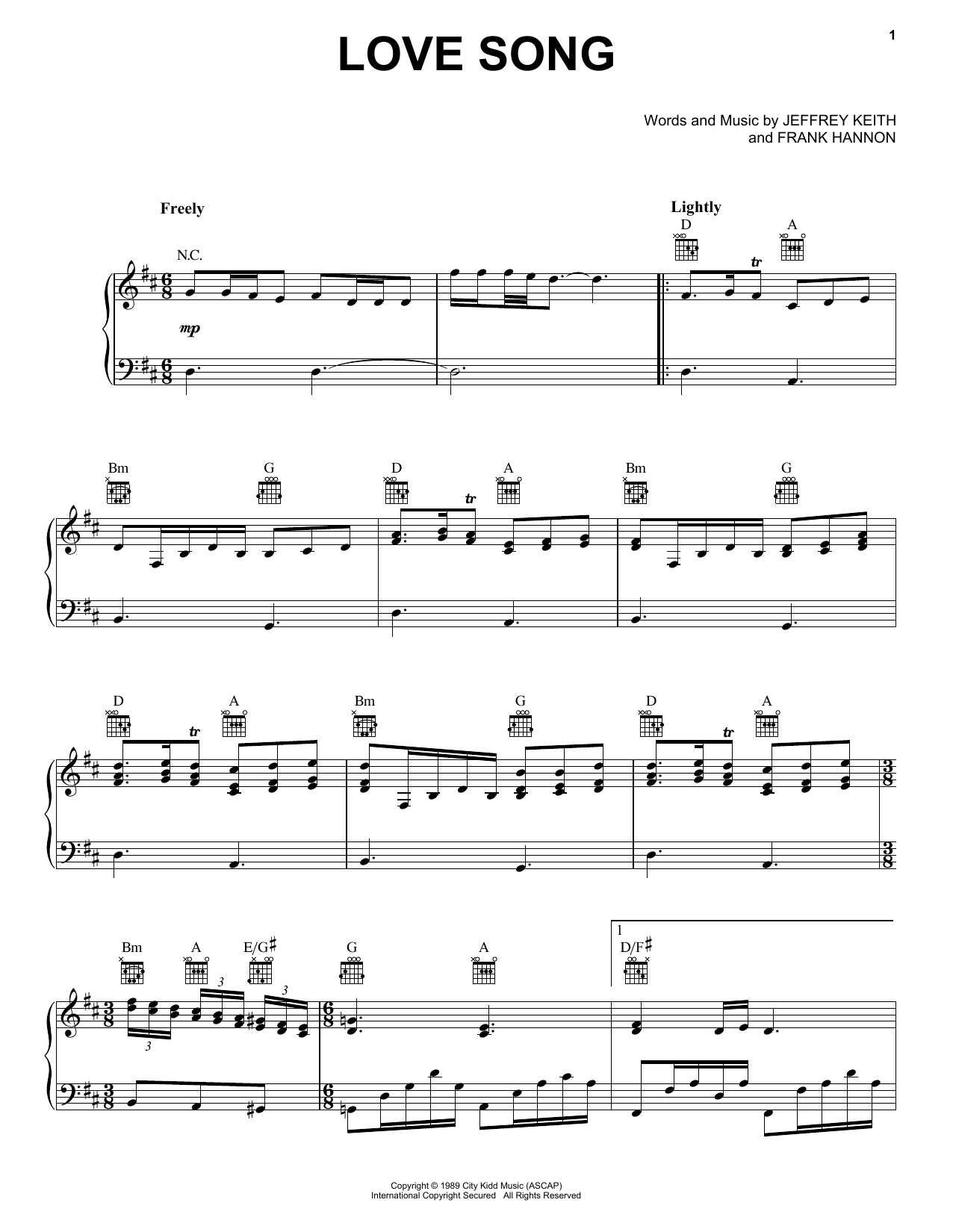 Produktgalerie: Seite 1 von 1 Love Song, Tesla, Gesang, Gitarre, Klavier