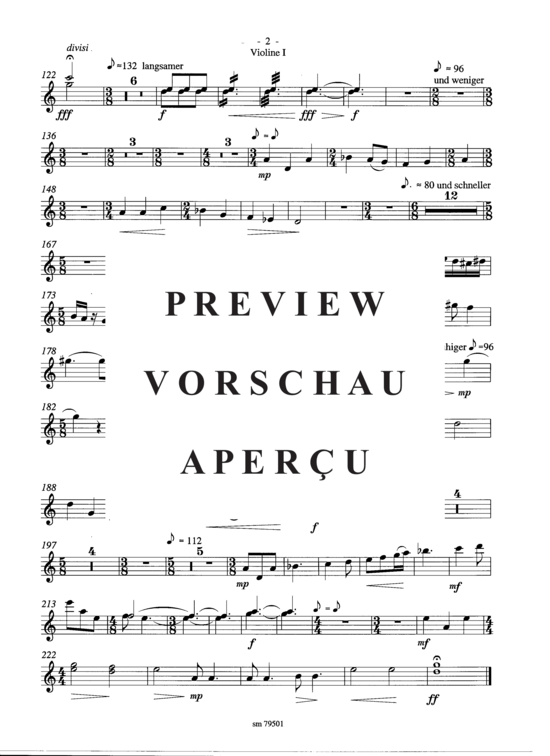 Product gallery: Page 3 of 3 Psalm , , (organ + strings) Violin 1