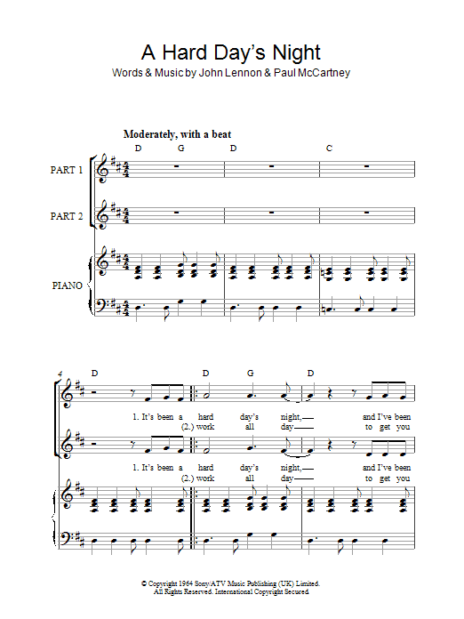 Produktbild zu: A Hard Day's Night (arr. Rick Hein)