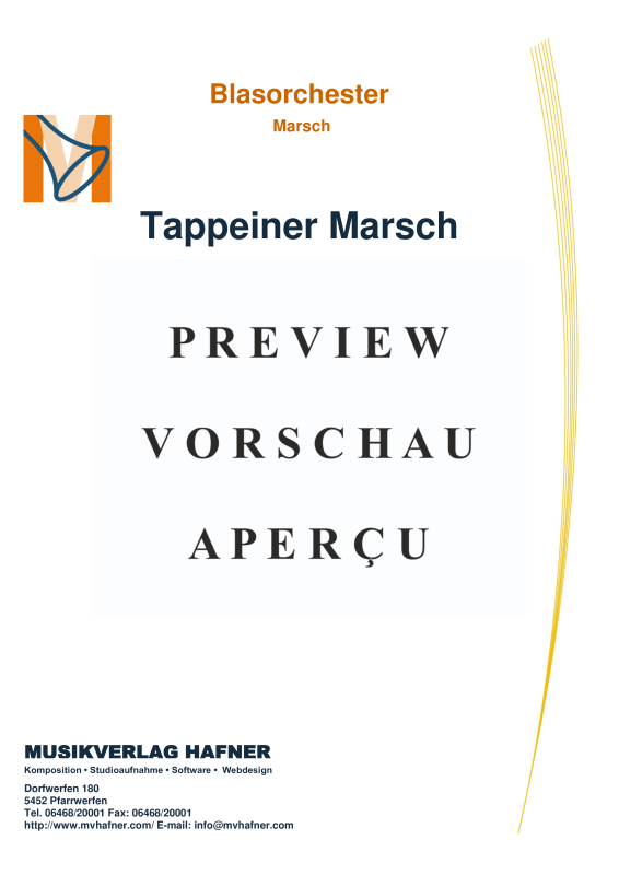 Tappeiner Marsch - Noten von Traditional - MH20211241 | notendownload