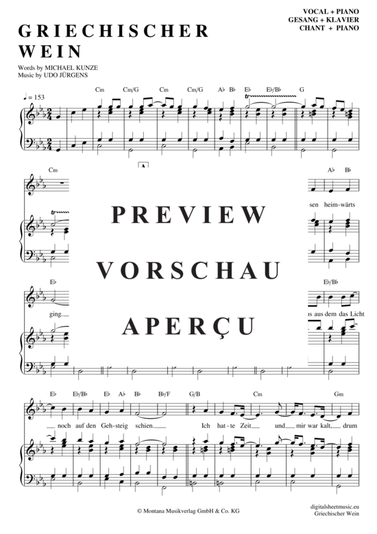 Griechischer wein noten von udo j rgens 7070331 notendownload