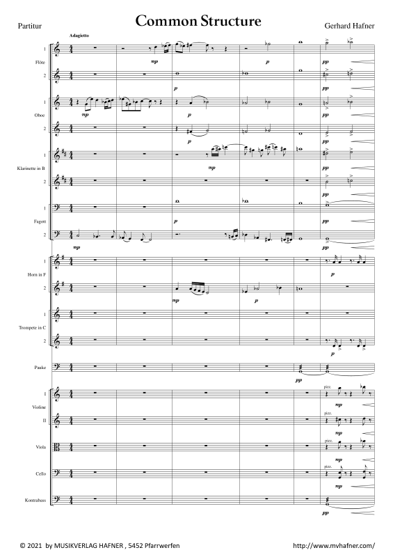 Common Structure - Noten von Gerhard Hafner - MH20211240 | notendownload