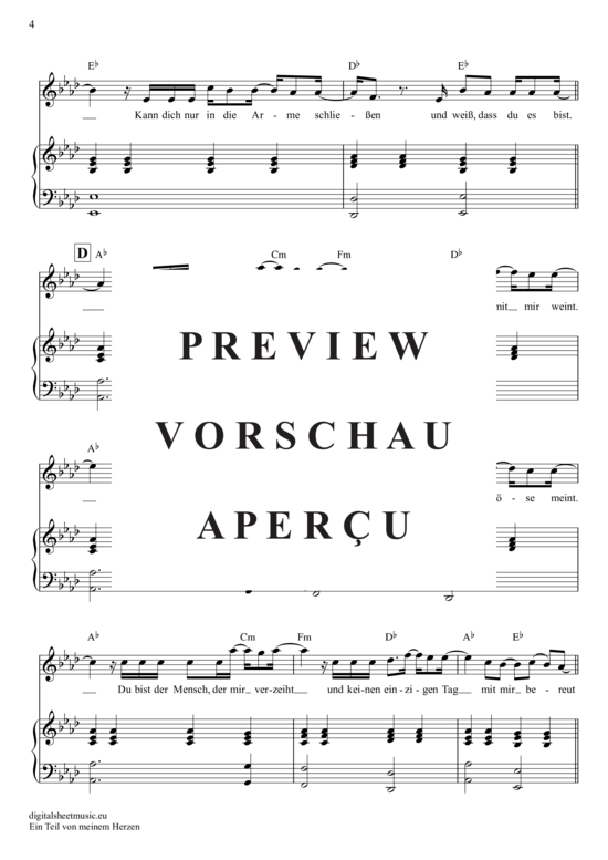 Jonathan Zelter Ein Teil Von Meinem Herzen Text Ein Teil Von Meinem Herzen - Noten von Jonathan Zelter - 7070575